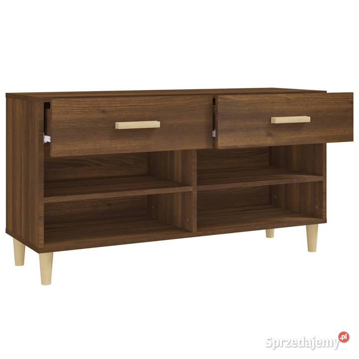Szafka na buty brązowy dąb 102x35x55 WM817569 Warszawa