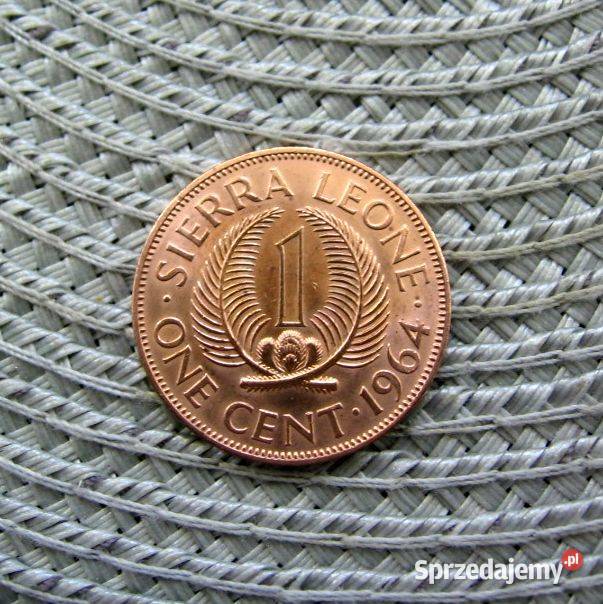 Sierra Leone 1 Cent 1964r Ładna Numizmatyka wielkopolskie Kalisz