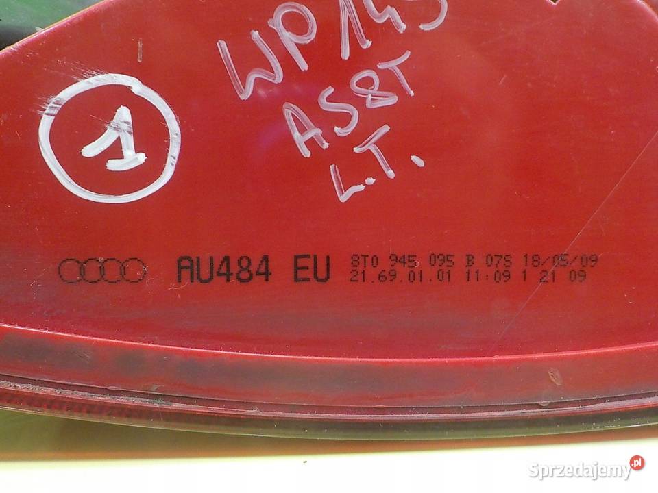 AUDI A5 8T 20 TFSI 09r COUPE 2D lampa lewa tyl mazowieckie Suków