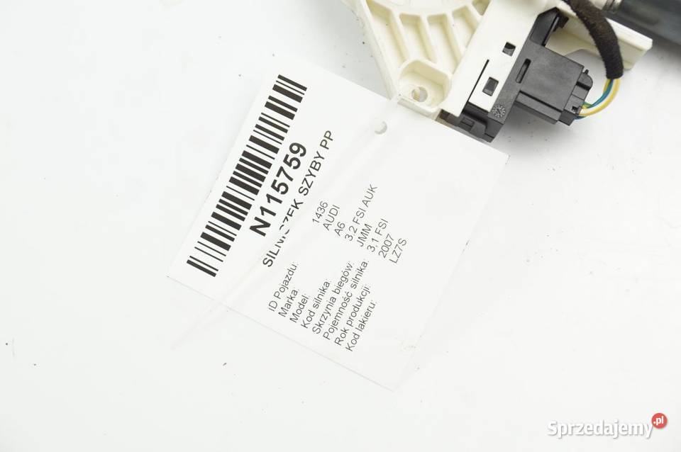 4F0959802D A6 C6 SILNICZEK SZYBY PP Lipno