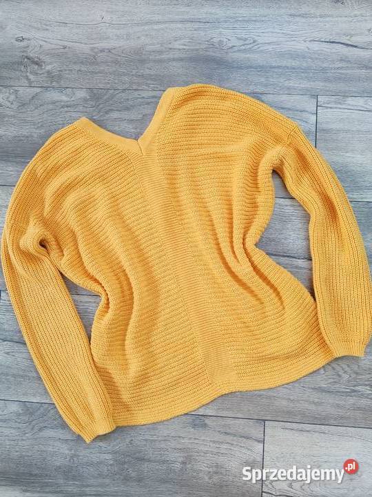 Żółty sweter River Island Wiązany Vintage y2k podkarpackie Jasło