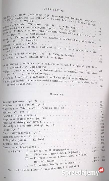 G Wierchy 1981 rocznik 50 Warszawa