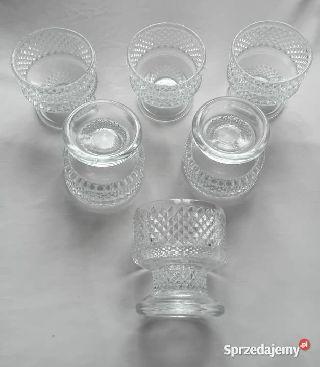 Komplet 6 pucharków do lodów deserów Libochovice Koźminek