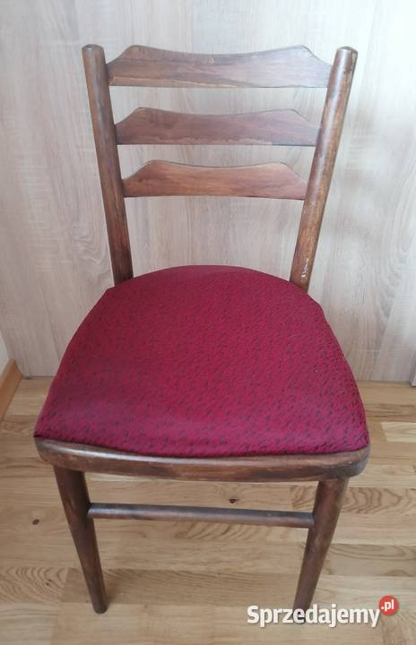 Krzesło drewniane PRL Radomsko Łódź