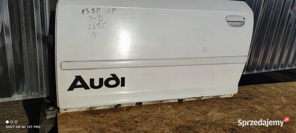 DRZWI LEWY PRZÓD AUDI A3 8P LIFT LY9C 3DRZWI Przystajń