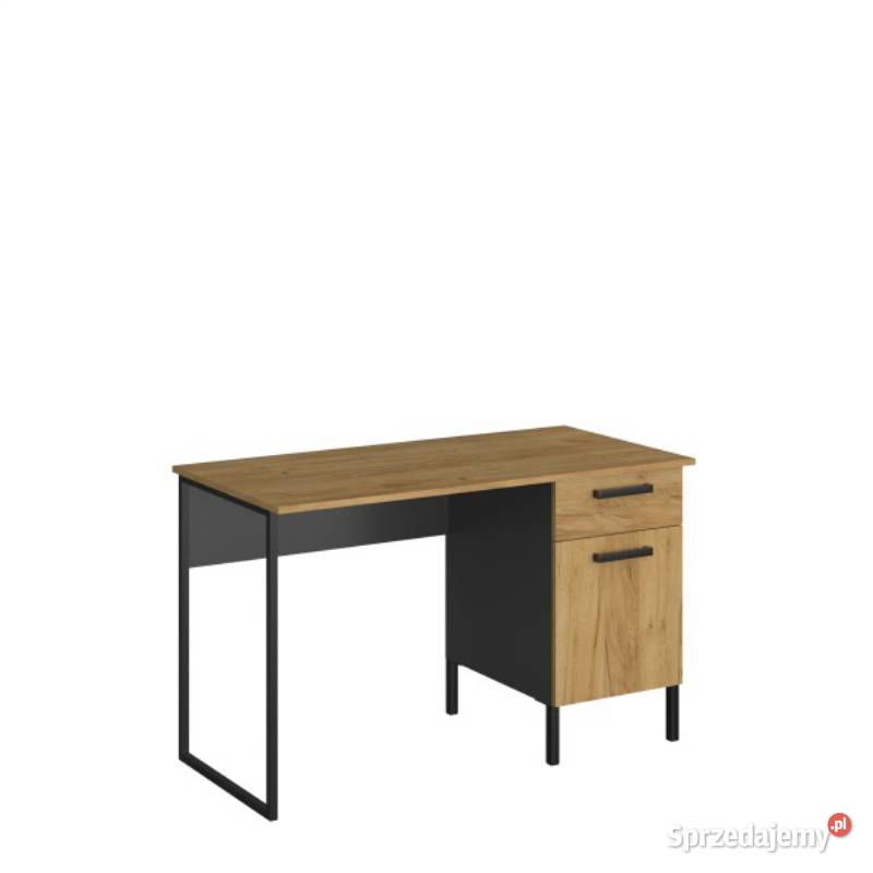 SANTES biurko 1d1s120 dąb craft złoty antracyt Rzeszów