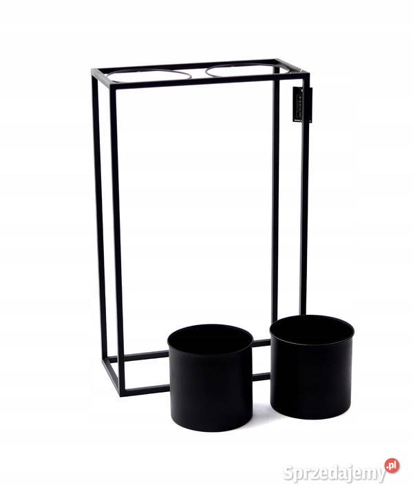 Kwietnik Metalowy Stojak z donicami 80x50 LOFT