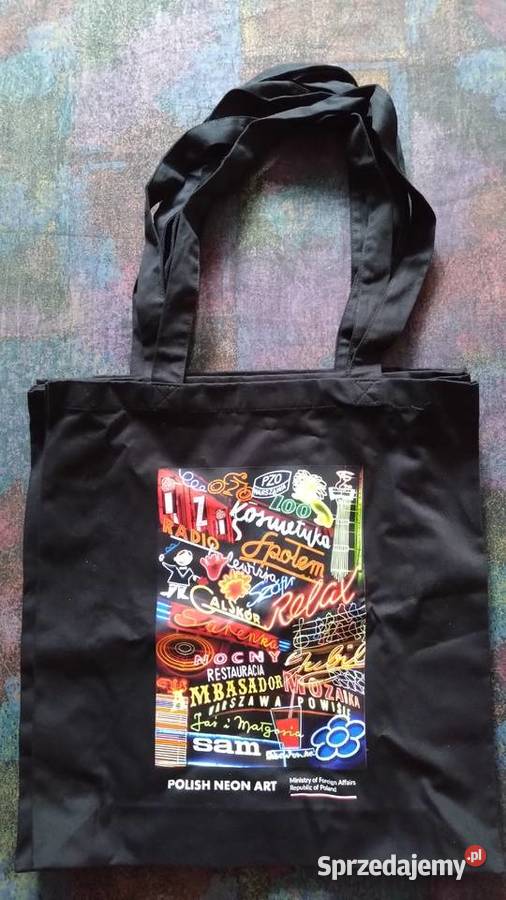 Polish Neon Art torba bawełniana czarna Inny rodzaj  mazowieckie