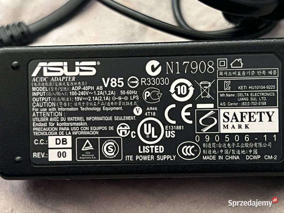 Oryginalny zasilacz Asus 19V 21A ADP40H wtyczka Jaworzno