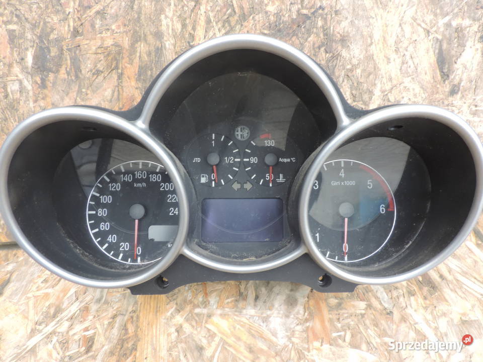 ZEGAR ZEGARY LICZNIK ALFA ROMEO 147 19 JTD Wyposażenie wnętrza Nowy Sącz