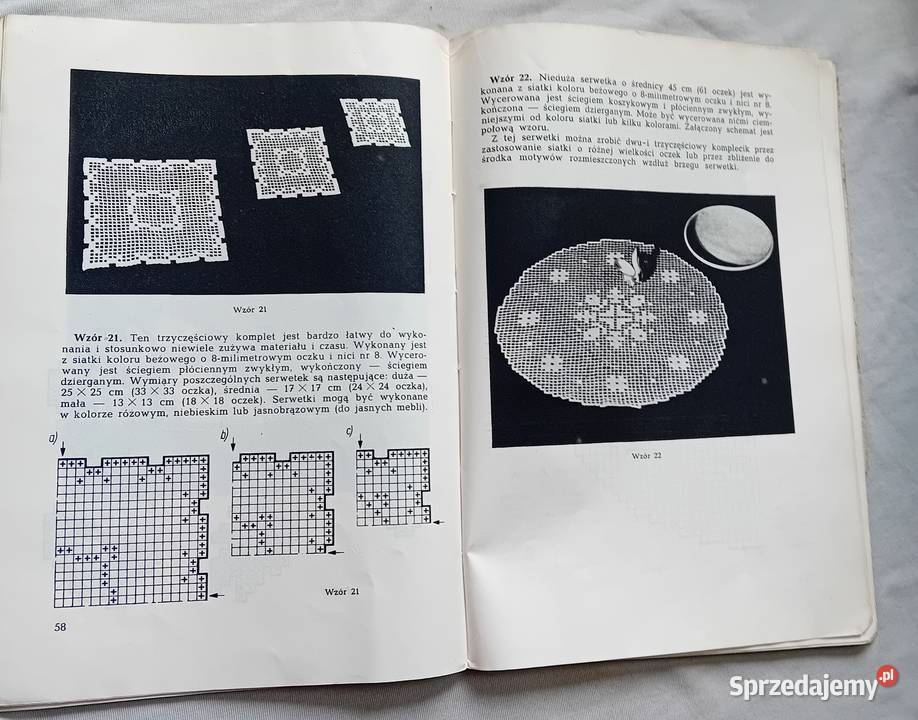 Wera Tuszyńska Roboty siatkowe WPLiS 1959 r Koźminek