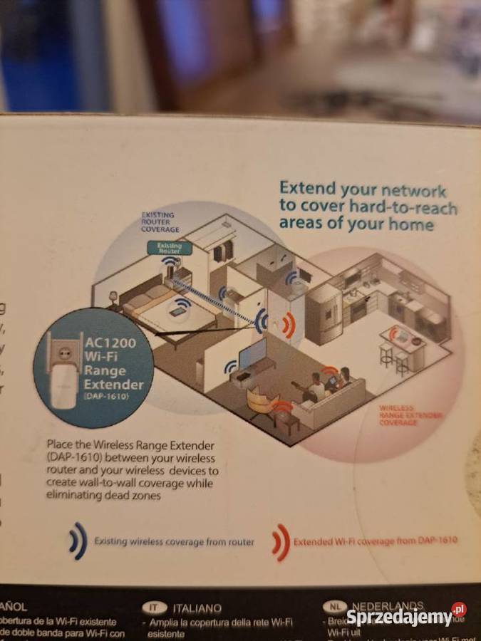 Wzmacniacz sygnału AC1200 WIFI 80211 Krępiec