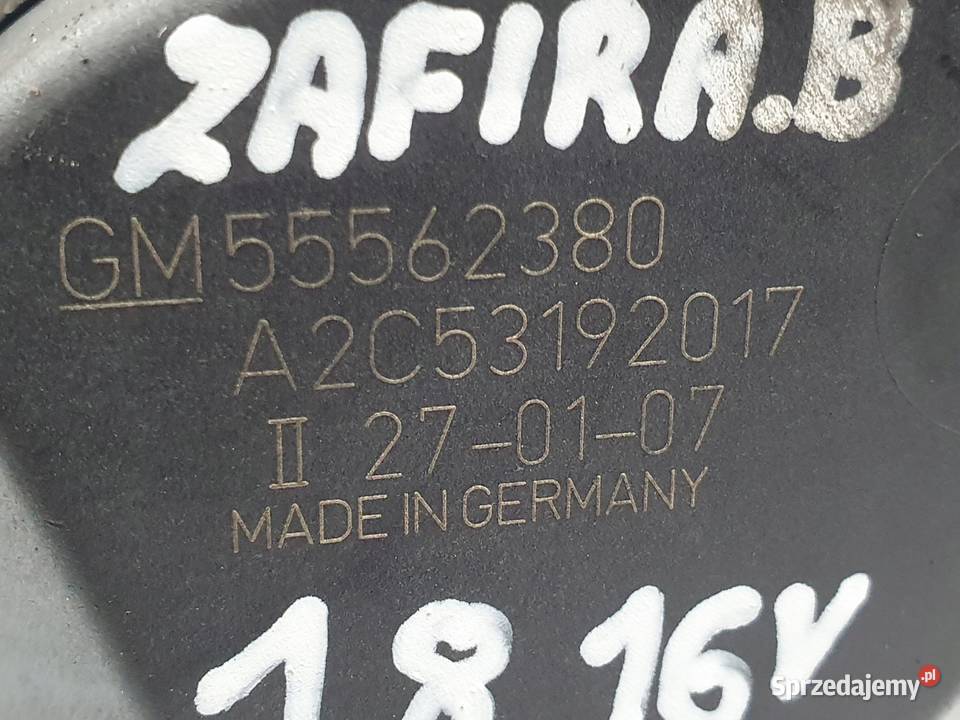 PRZEPUSTNICA Opel Zafira B 18 16V 55562380