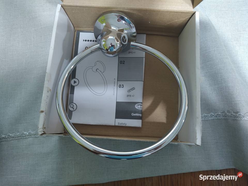 Wieszak łazienkowy na ręczniki owalny