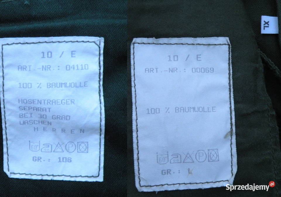 Kombinezon na motor Polizei olive XL Wrocław