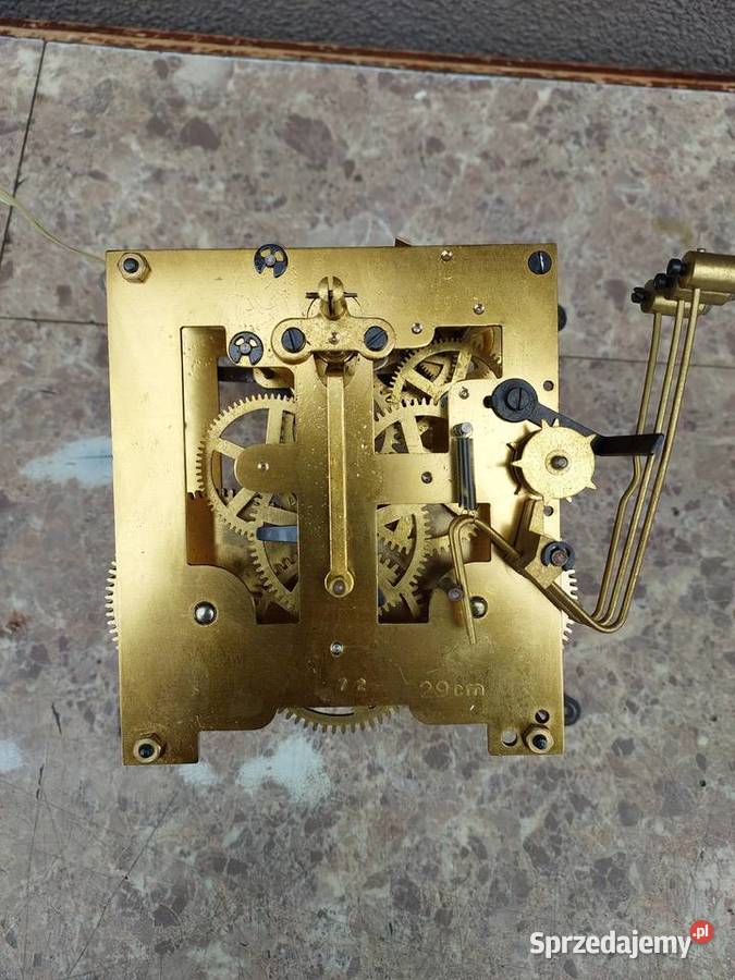 747 Mechanizm starego zegara ściennego Kieninger Tczew