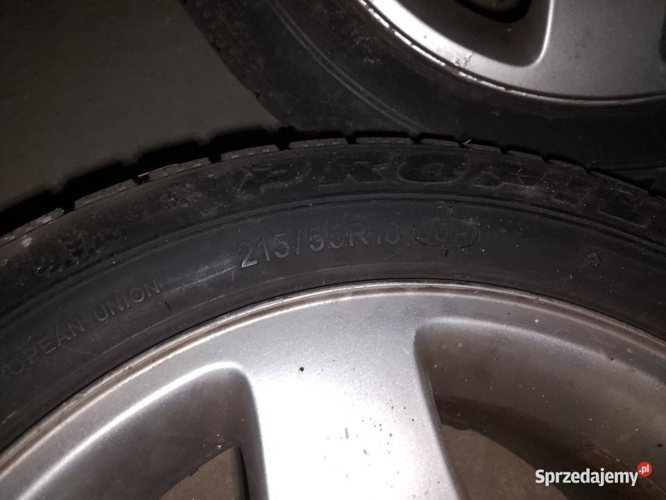 Sprzedam alufelgi 16r 5x112 z oponami zimowe Samochodowe Grybów