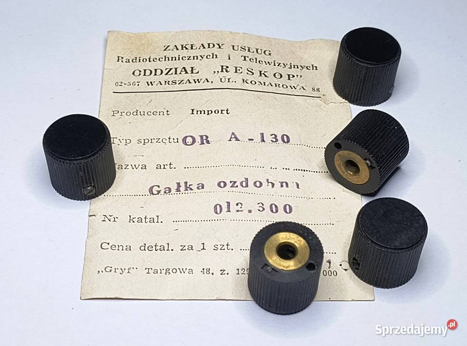 Gałka ozdobna OR A130 na oś 4mm Gdańsk sprzedam