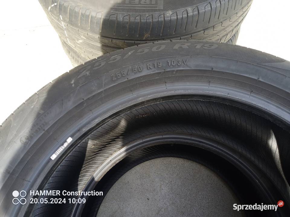 Opony letnie 24550r19 Pirelli 25550r19 19cale sprzedam