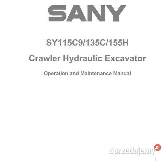 Sany SY75 SY115C9 135C 155H SY195C9 SY205 SY215 świętokrzyskie Kielce