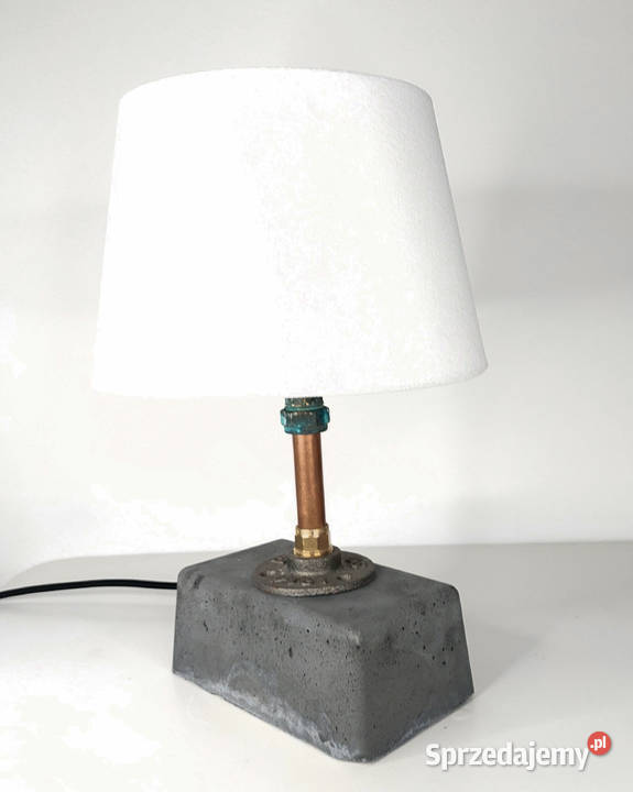 lampka beton abażur loft