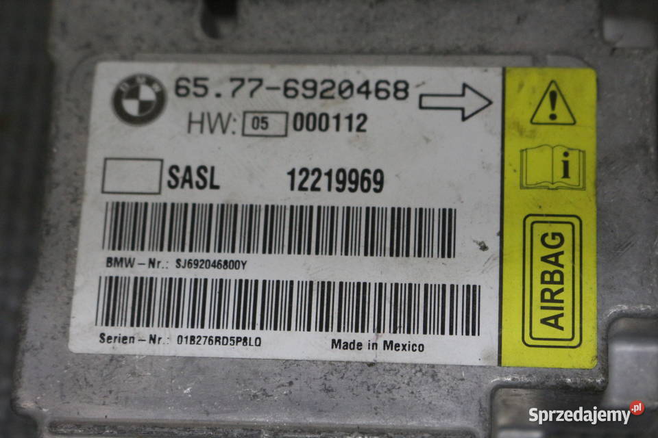 BMW 7 E65 E66 SENSOR PODUSZEK 6577 6920468 Prochowice sprzedam