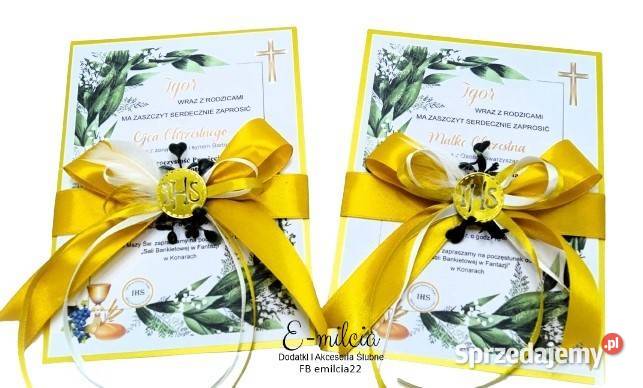 Podziękowania i Zaproszenia Chrzestnych i Zielona Góra