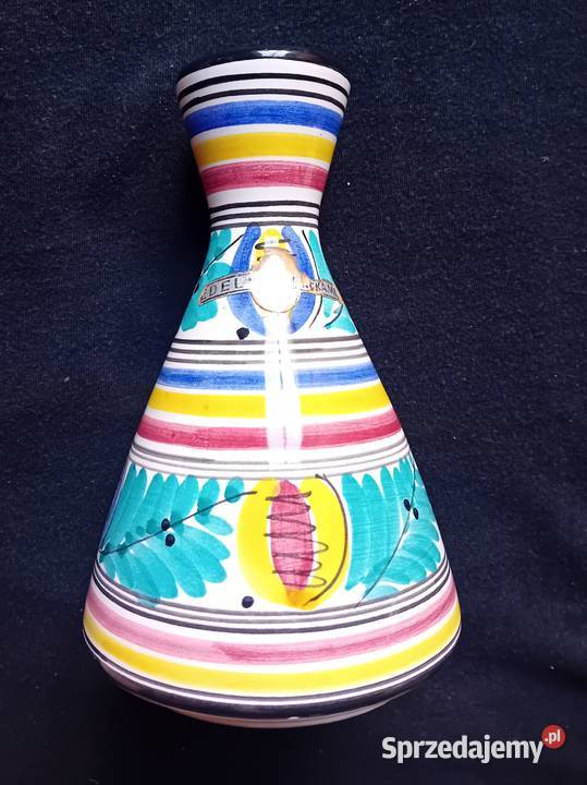 Ręcznie malowany wazon ceramiczny Edel Keramik wielkopolskie Koźminek sprzedam