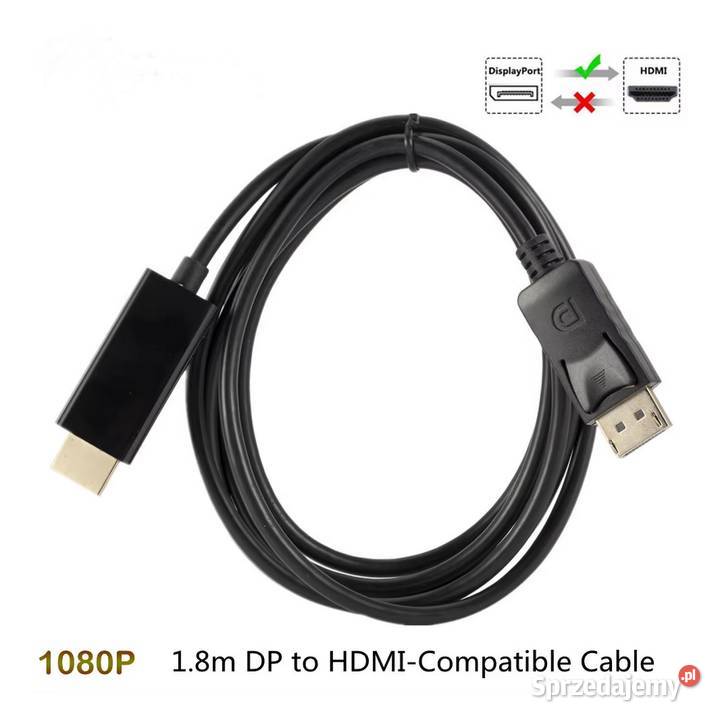 Kabel DP DisplayPort do HDMI 15m kable, taśmy, przedłużacze Kraków sprzedam