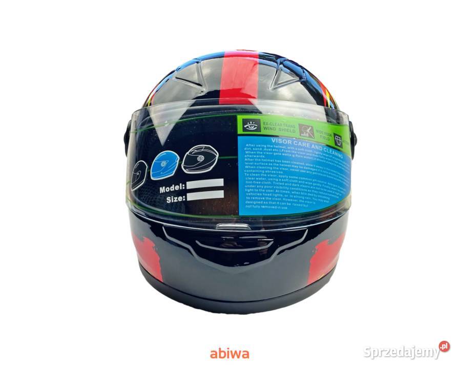 Nowe kaski motocyklowe dziecięce chłopięce Plecka Dąbrowa