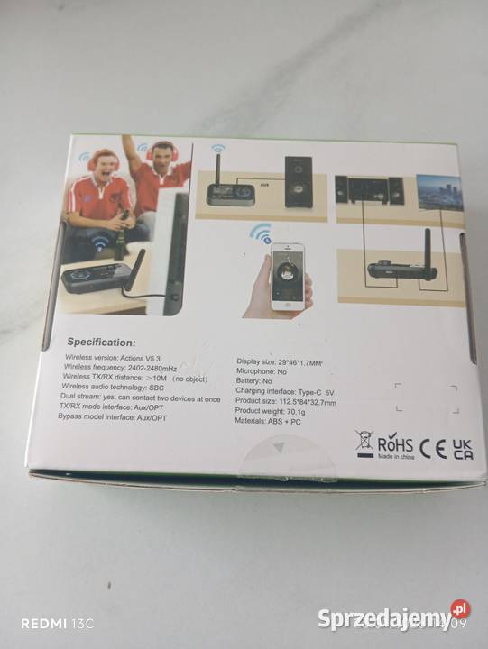 Transmiter audio streaming box 3 in 1 bt17 53 Transmitery