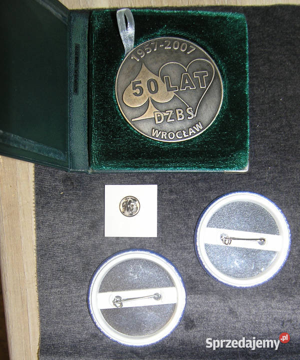 brydż medal w etui przypinka i plakietkiDvin