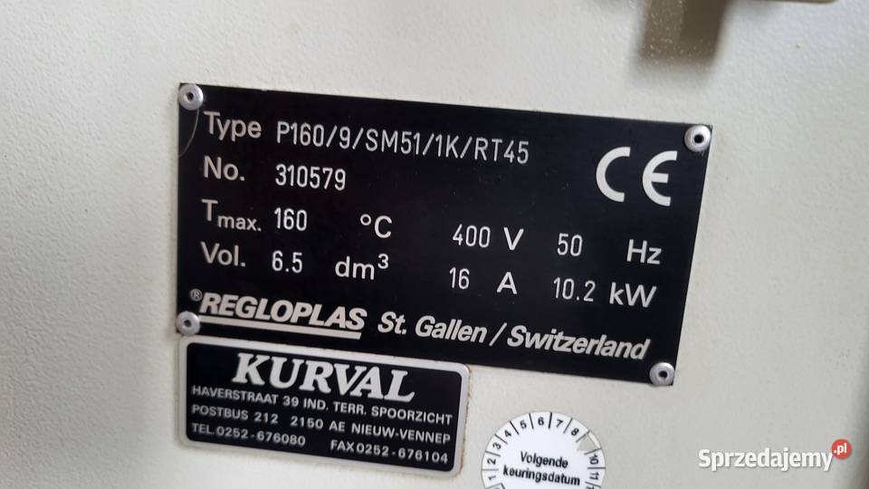Termostat regulator temperatury formy Regloplas zachodniopomorskie Białogard