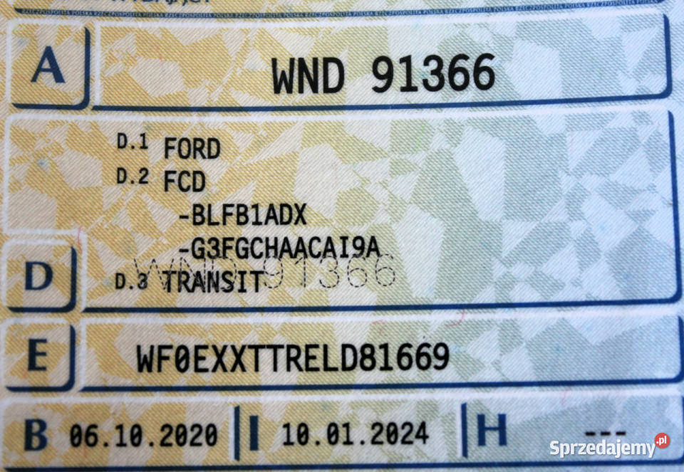 Ford Transit Automat SalonPL L3H3 170 FV23 nieuszkodzony Samochody dostawcze Sokołów sprzedam