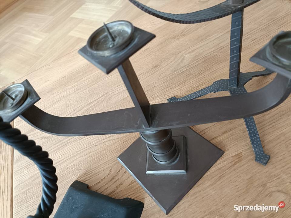 Ładne stare świeczniki vintage mazowieckie Warszawa