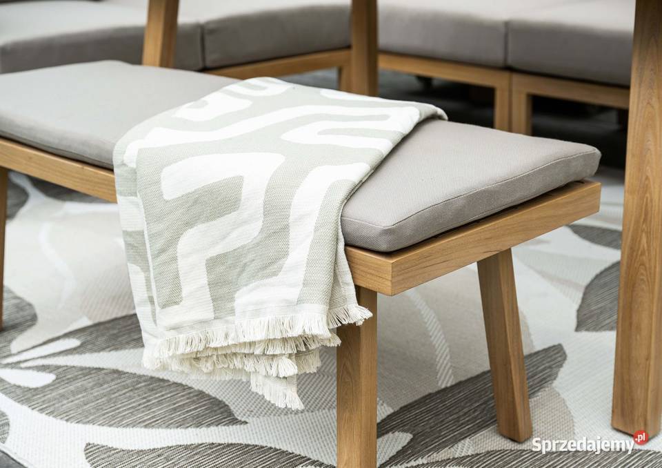 ALUMINIOWY NAROŻNIK OGRODOWY Z ŁAWKĄ I FOTELEM Meble ogrodowe wielkopolskie Poznań