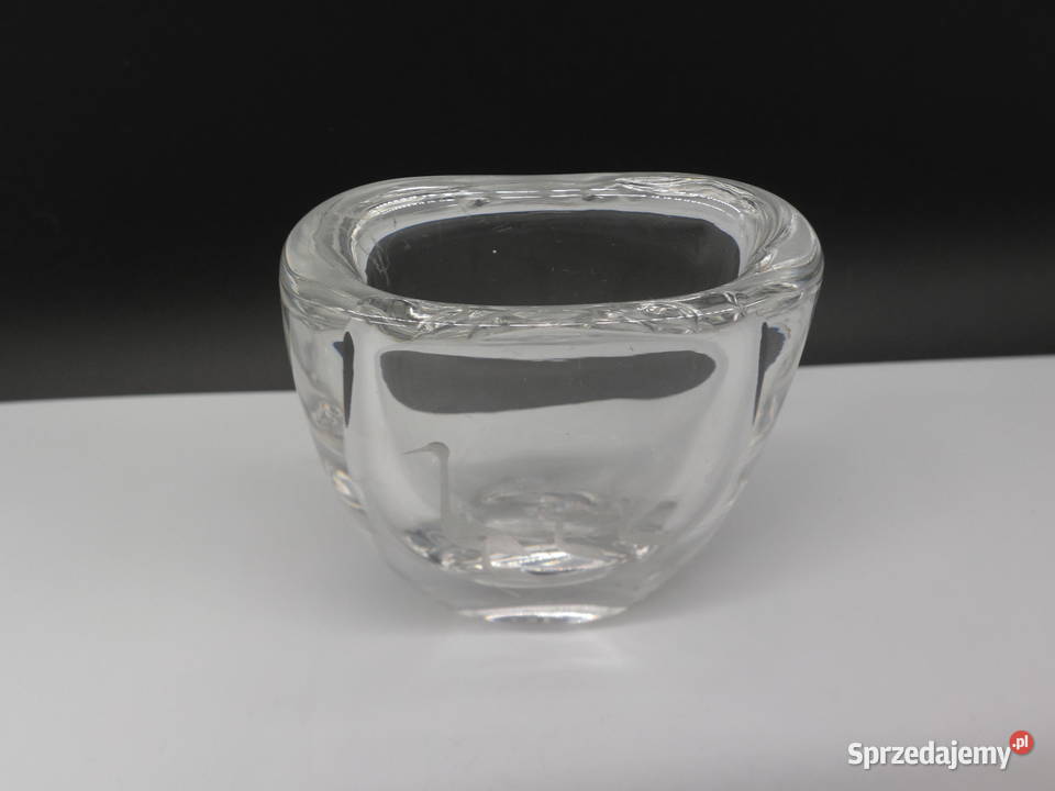 Wazon szklany Kosta Boda z trawionym motywem Raszków sprzedam