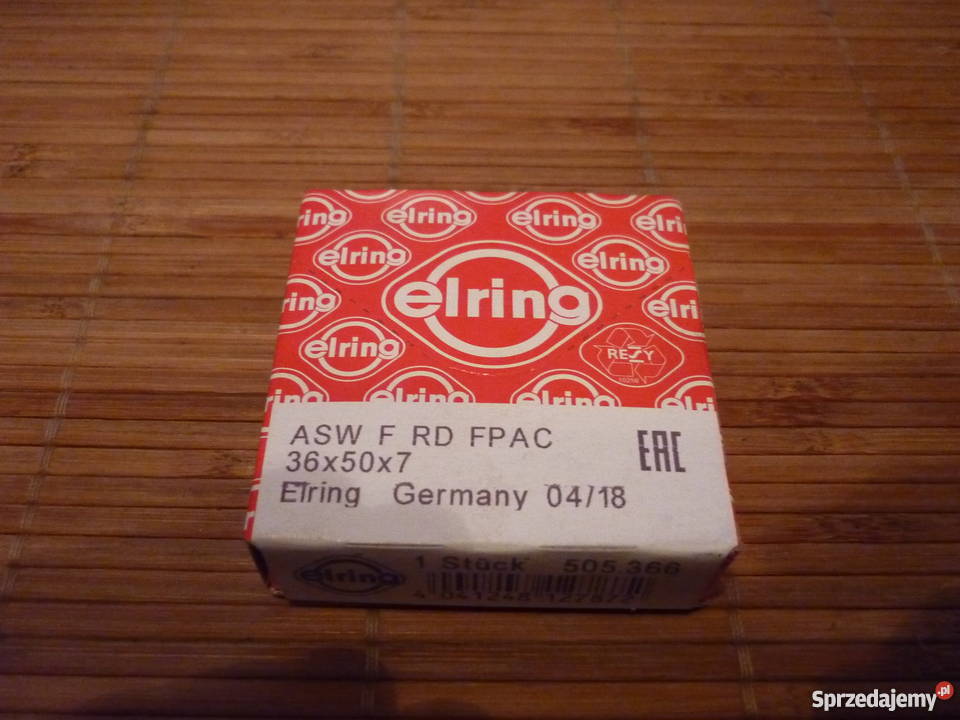 Uszczelniacz simering 36X50X7 ELRING 505366 Łódź