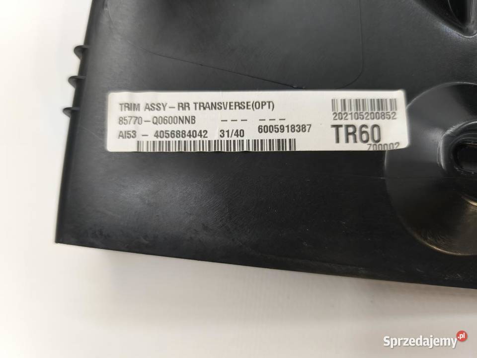 OSŁONA PASA TYLNEGO HYUNDAI BAYON 85770Q0600 osobowe