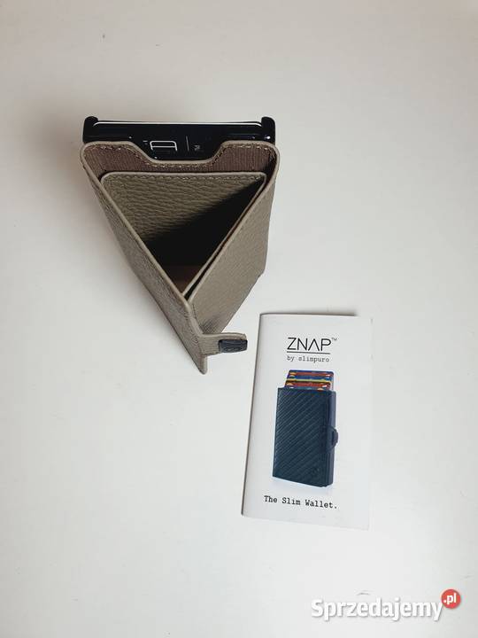 Slimpuro ZNAP Slim Wallet portfel beżowy Częstochowa