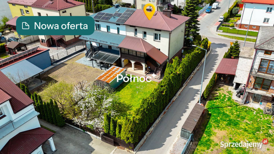 Komfortowy bliźniak z kominkiem i dużym ogrodem mieszkalny lubelskie