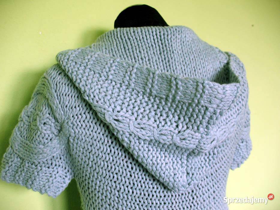 Sweter rozpinany krótki 36 38 M biust 80 Bez wzoru Swetry i golfy Siedlce