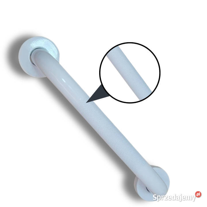 Uchwyt Łazienkowy Antypoślizgowy Biały Połysk Gdów