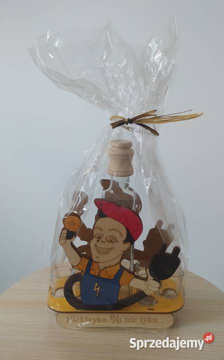 Karafka ELEKTRYK z kieliszkami inny kolor