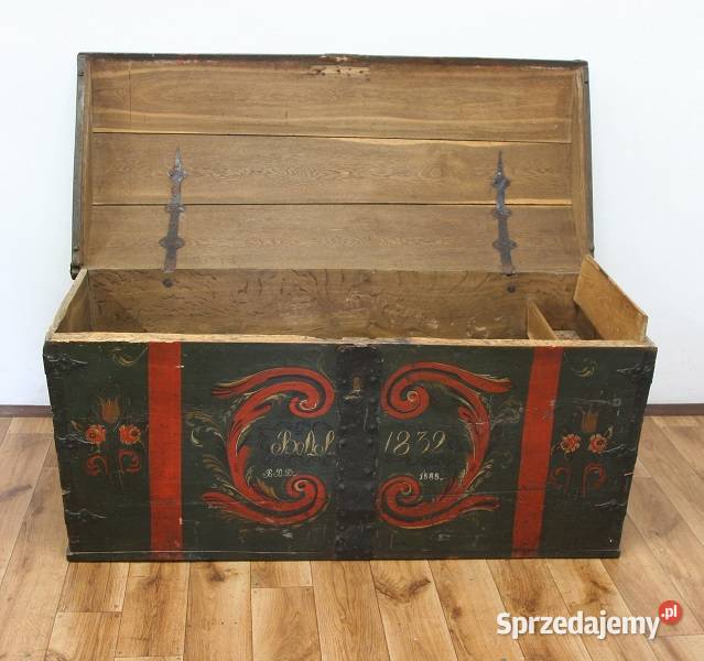 Oryginalny Kufer Malowany 1832 AntykiMarki Marki
