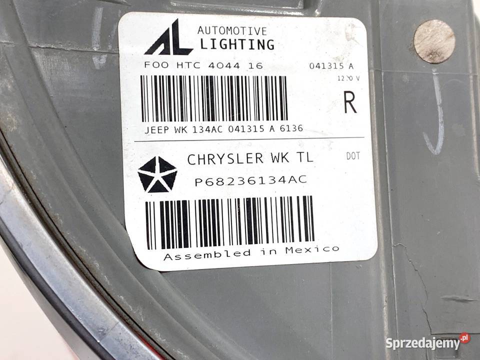 LAMPA PRAWY TYŁ JEEP GRAND CHEROKEE WK osobowe