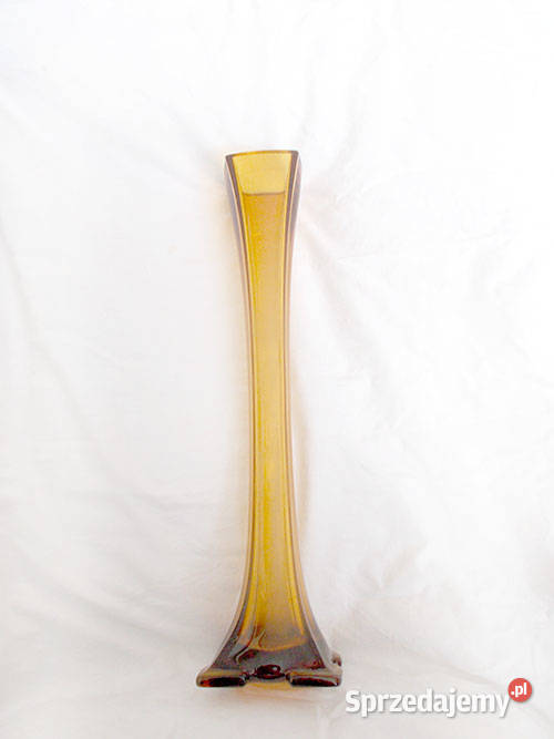 wąski wazon prl miodowy wazon vintage Bydgoszcz