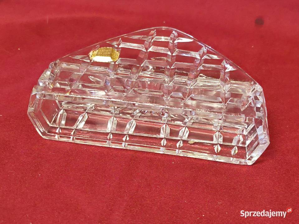 Serwetnik kryształowy Echt Bleikristall vintage Porcelana i szkło Chorzew sprzedam