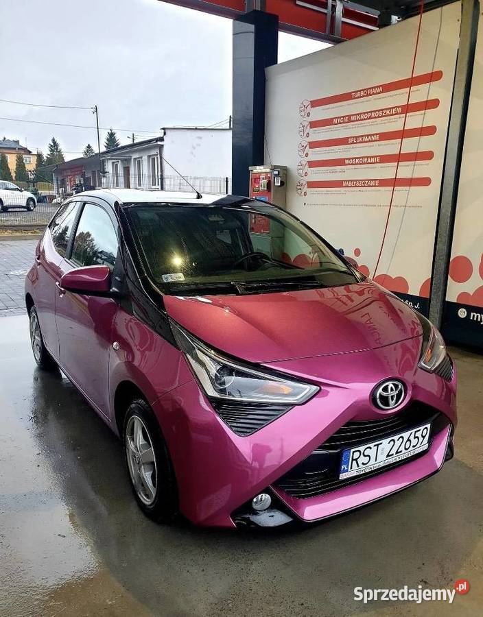 Toyota Aygo Selection XCITE Magenta 2018 r kurtyny powietrzne Alwernia
