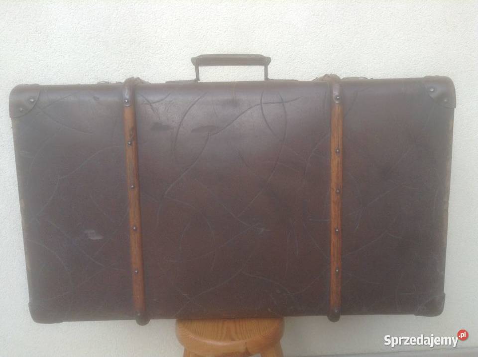 Przedwojenna walizakufer HARTPLATTE ORIGINAL Antyki Opole